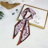Unisex Sweet Polka Dots Polyester Printing Silk Scarves sku image 15