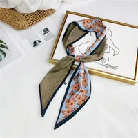 Unisex Sweet Polka Dots Polyester Printing Silk Scarves sku image 25
