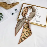 Unisex Sweet Polka Dots Polyester Printing Silk Scarves sku image 27