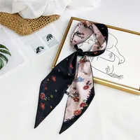 Unisex Sweet Polka Dots Polyester Printing Silk Scarves sku image 31