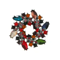 Fashion Flower Alloy Plating Inlay Rhinestones Women's Brooches main image 1