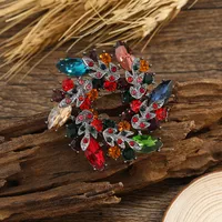 Fashion Flower Alloy Plating Inlay Rhinestones Women's Brooches sku image 12