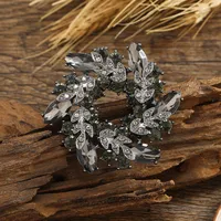 Fashion Flower Alloy Plating Inlay Rhinestones Women's Brooches sku image 2