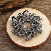 Fashion Flower Alloy Plating Inlay Rhinestones Women's Brooches main image 2
