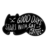 Cute Cat Alloy Stoving Varnish Unisex Brooches sku image 18