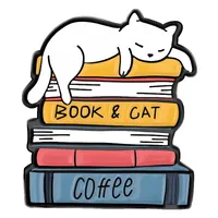 Cute Cat Alloy Stoving Varnish Unisex Brooches sku image 20