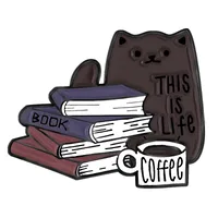 Cute Cat Alloy Stoving Varnish Unisex Brooches sku image 19