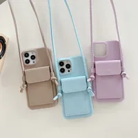 Fashion Solid Color Pu Leather   Phone Cases main image 5