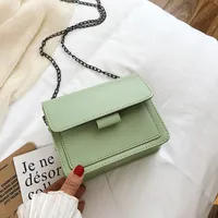 Small Pu Leather Vintage Style Square Bag sku image 7