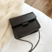 Small Pu Leather Vintage Style Square Bag sku image 8