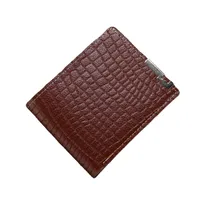 Men's Plaid Solid Color Pvc Open Wallets main image 4