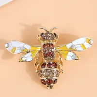 Retro Bee Alloy Inlay Rhinestones Women's Brooches 1 Piece main image 1