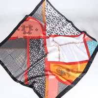 Women's Retro Bohemian Geometric Satin Printing Scarves & Gloves main image 2