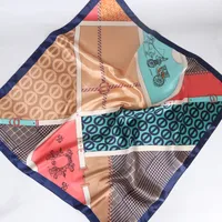 Women's Retro Bohemian Geometric Satin Printing Scarves & Gloves sku image 3
