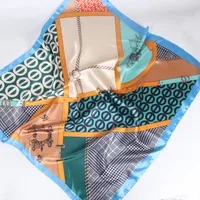 Women's Retro Bohemian Geometric Satin Printing Scarves & Gloves sku image 4