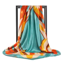 Women's Basic Simple Style Multicolor Satin Printing Scarves & Gloves main image 5