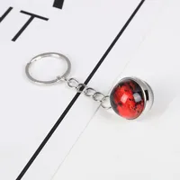 Fashion Planet Alloy Glass Unisex Bag Pendant Keychain main image 3