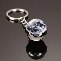 Fashion Planet Alloy Glass Unisex Bag Pendant Keychain sku image 16