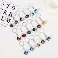 Fashion Planet Alloy Glass Unisex Bag Pendant Keychain main image 5