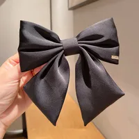 Korean New Bow Hair Accessories Solid Color Bows Hairpins Wholesale sku image 6