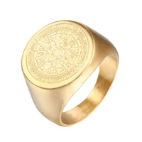 Simple Style Solid Color 304 Stainless Steel None 18K Gold Plated Unisex Rings main image 8