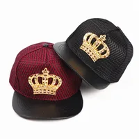 Unisex Retro Plaid Crown Rhinestone Baseball Cap main image 2