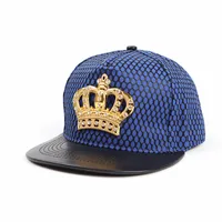 Unisex Retro Plaid Crown Rhinestone Baseball Cap sku image 5