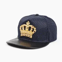 Unisex Retro Plaid Crown Rhinestone Baseball Cap sku image 2