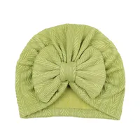 Children's Headwear Wholesale Solid Color Wheat Ear Pattern Bow Hat sku image 8