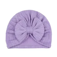 Children's Headwear Wholesale Solid Color Wheat Ear Pattern Bow Hat sku image 11