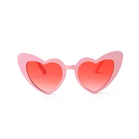 Elegant Heart Shape Resin Special-Shaped Mirror Clubmaster Full Frame Women's Sunglasses sku image 11
