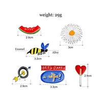 Vacation Coconut Tree Flamingo Heart Shape Alloy Metal Stoving Varnish Unisex Brooches main image 3