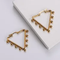 Simple Style Geometric Plating Stainless Steel No Inlaid 18K Gold Plated Earrings sku image 4