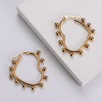 Simple Style Geometric Plating Stainless Steel No Inlaid 18K Gold Plated Earrings sku image 1