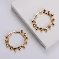 Simple Style Geometric Plating Stainless Steel No Inlaid 18K Gold Plated Earrings sku image 5