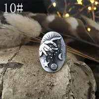 Geometric Wove Diamond Magic Trend Halloween Jewelry Ring sku image 1