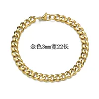 Fashion 667 Stainless Steel Stainless Steel 18K Gold Plated No Inlaid Bracelets In Bulk sku image 9
