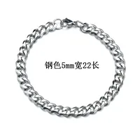 Fashion 667 Stainless Steel Stainless Steel 18K Gold Plated No Inlaid Bracelets In Bulk sku image 4