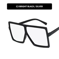 Hot Sale Retro Big Frame Sunglasses New Street Shooting Trend Sunglasses Frame Metal Hinge Wholesale Nihaowholesale sku image 3