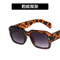 Cross-border European And American Large Frame Mi Nail Sunglasses  New Personalized Polygon Ins Simple Vintage Sunglasses Trend sku image 1