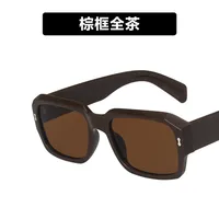 Cross-border European And American Large Frame Mi Nail Sunglasses  New Personalized Polygon Ins Simple Vintage Sunglasses Trend sku image 5