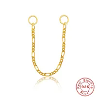 1 Piece 925 Sterling Silver Zircon Geometric Earrings sku image 7