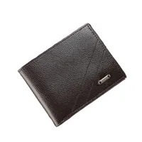Men's Solid Color Pvc Flip Cover Wallets main image 3
