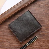 Men's Solid Color Pvc Flip Cover Wallets main image 5