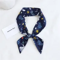 Women's Sweet Geometric Cotton And Linen Printing Silk Scarves sku image 15