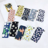 Women's Sweet Geometric Cotton And Linen Printing Silk Scarves main image 2
