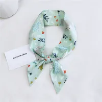 Women's Sweet Geometric Cotton And Linen Printing Silk Scarves sku image 16