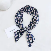 Women's Sweet Geometric Cotton And Linen Printing Silk Scarves sku image 5