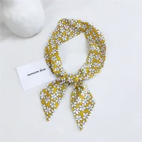 Women's Sweet Geometric Cotton And Linen Printing Silk Scarves sku image 19