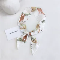 Women's Sweet Geometric Cotton And Linen Printing Silk Scarves sku image 20